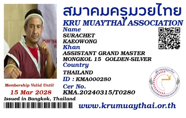 SURACHET KAEOWONG KMA card