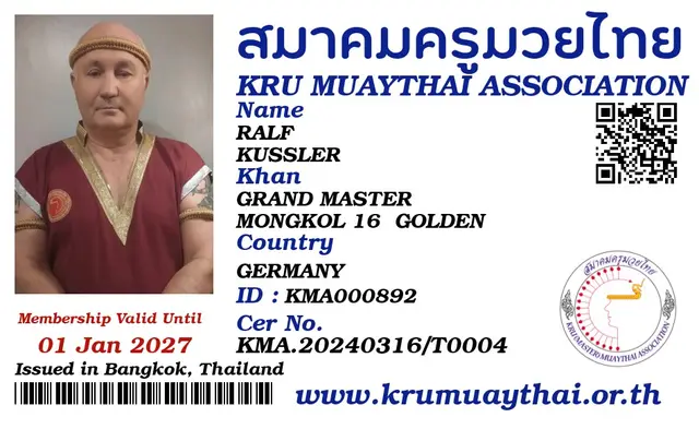 RALF KUSSLER KMA card