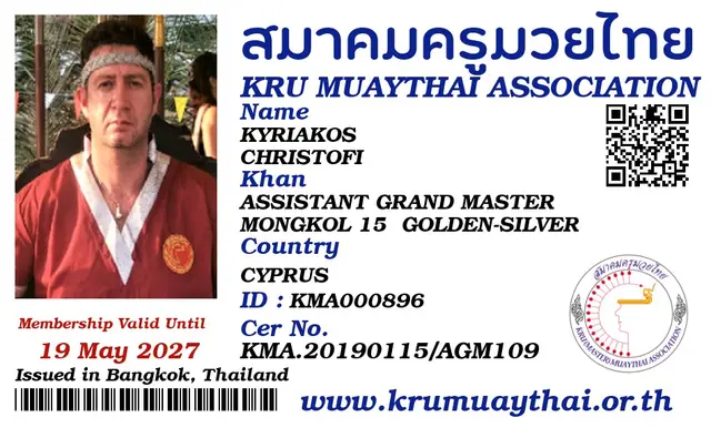 KYRIAKOS CHRISTOFI KMA card