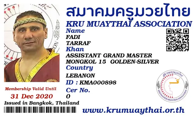 FADI TARRAF KMA card
