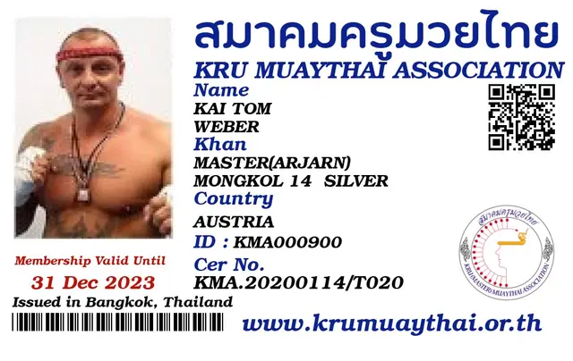 KAI TOM WEBER KMA card