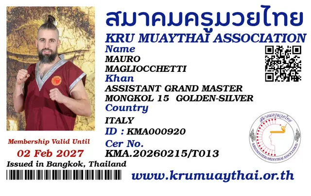 MAURO MAGLIOCCHETTI KMA card