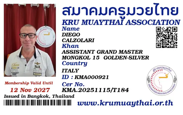 DIEGO CALZOLARI KMA card