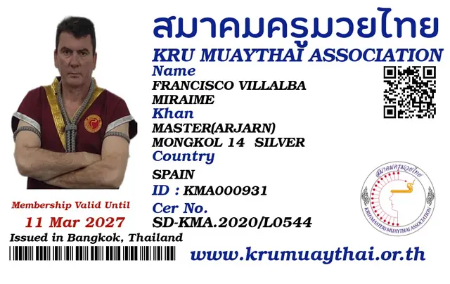 FRANCISCO VILLALBA MIRAIME KMA card
