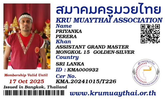 PRIYANKA PERERA KMA card