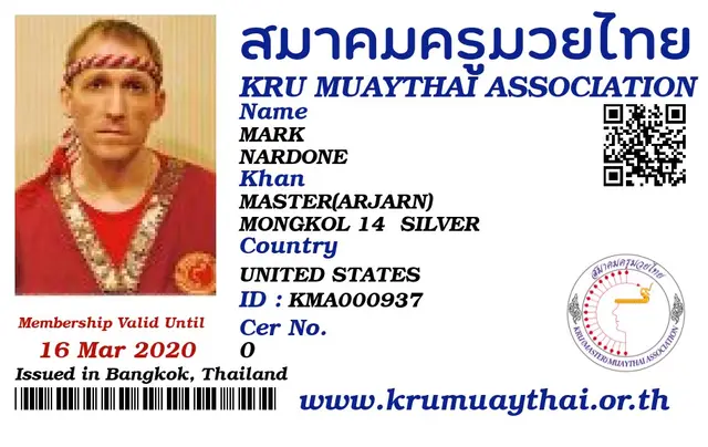 MARK NARDONE KMA card