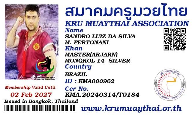 SANDRO LUIZ DA SILVA M. FERTONANI KMA card