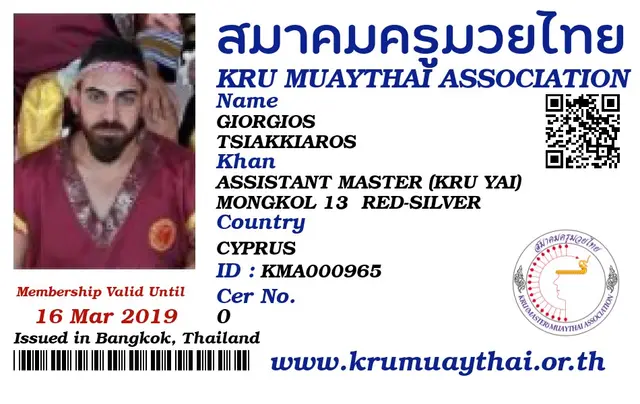 GIORGIOS TSIAKKIAROS KMA card