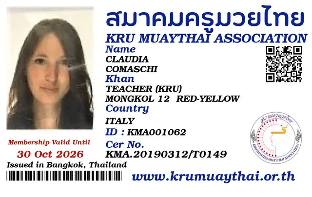 CLAUDIA COMASCHI KMA card