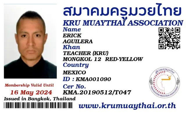 ERICK AGUILERA KMA card