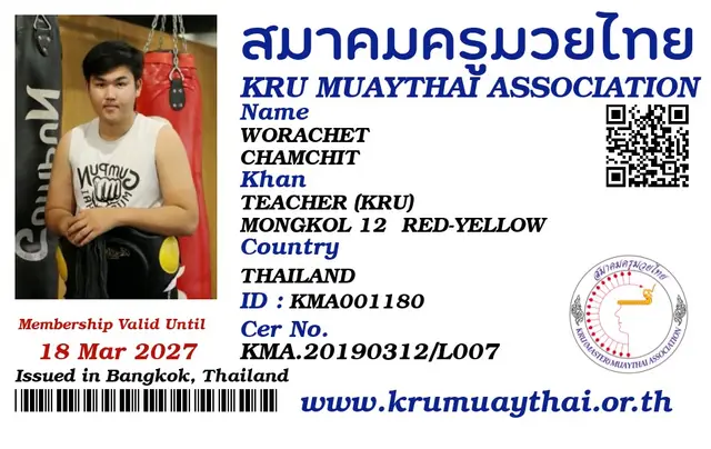 WORACHET CHAMCHIT KMA card