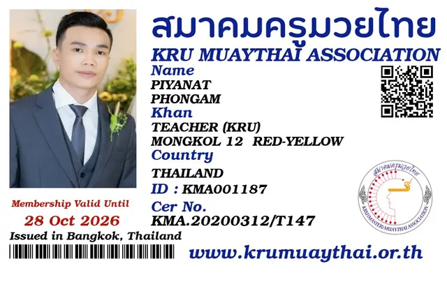 PIYANAT PHONGAM KMA card