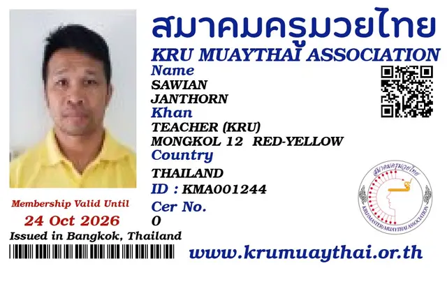 SAWIAN JANTHORN KMA card
