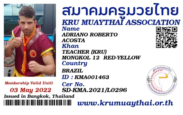 ADRIANO ROBERTO ACOSTA KMA card