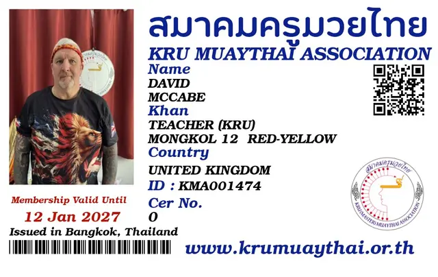 DAVID MCCABE KMA card
