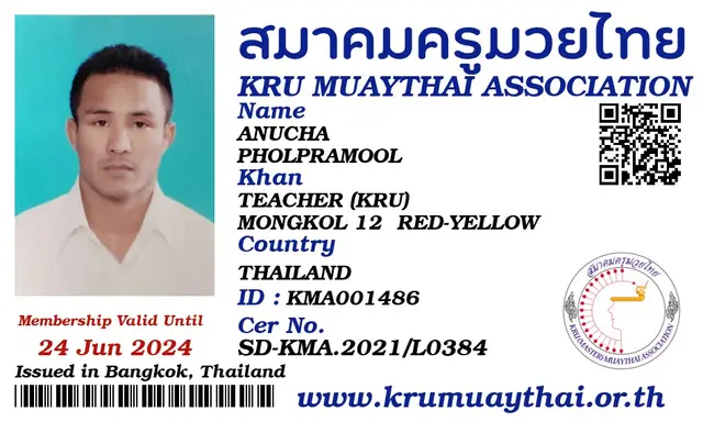 ANUCHA PHOLPRAMOOL KMA card