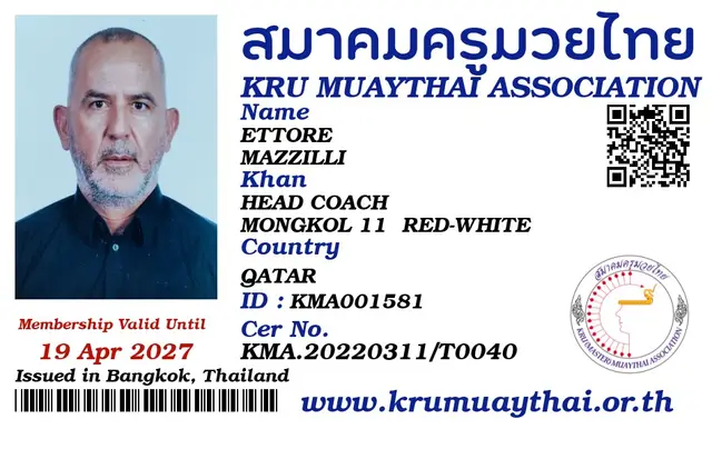 ETTORE MAZZILLI KMA card