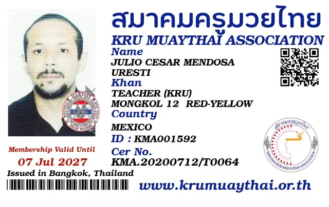 JULIO CESAR MENDOSA URESTI KMA card