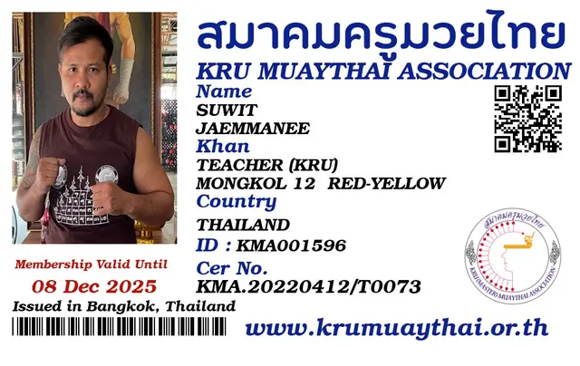 SUWIT JAEMMANEE KMA card