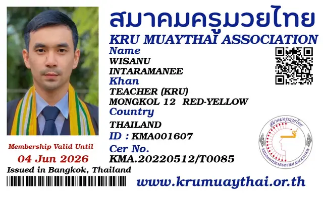 WISANU INTARAMANEE KMA card