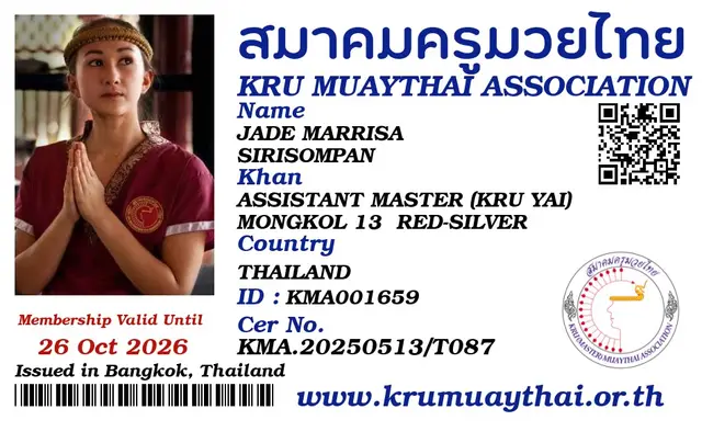 JADE MARRISA SIRISOMPAN KMA card