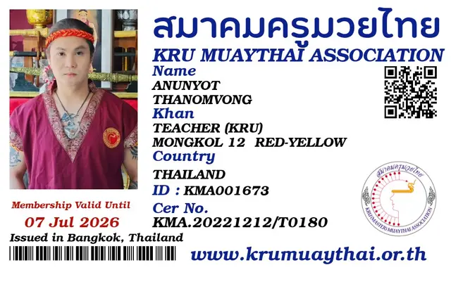 ANUNYOT THANOMVONG KMA card