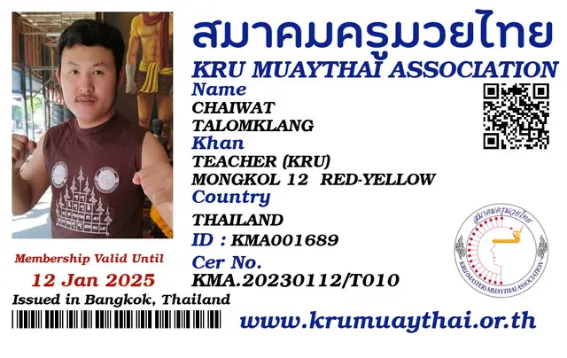 CHAIWAT TALOMKLANG KMA card