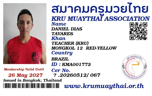 DANIEL DIAS TAVARES KMA card