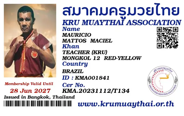 MAURICIO MATTOS  MACIEL KMA card