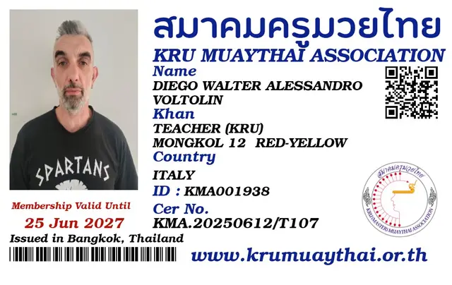 DIEGO WALTER ALESSANDRO VOLTOLIN KMA card