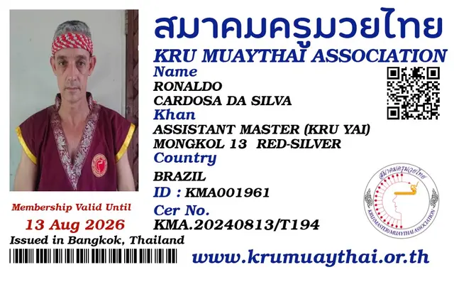 RONALDO CARDOSA DA SILVA KMA card