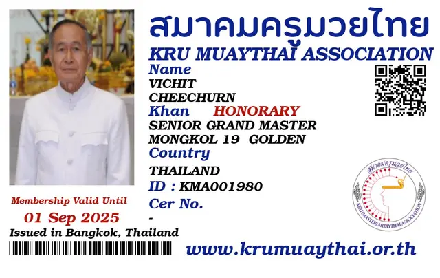 VICHIT CHEECHURN KMA card