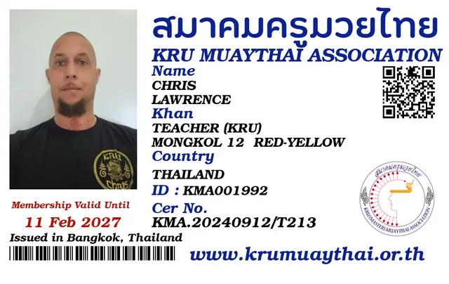 CHRIS LAWRENCE KMA card