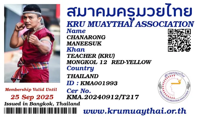CHANARONG MANEESUK KMA card