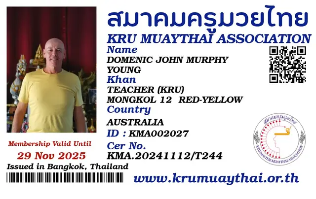 DOMENIC JOHN MURPHY YOUNG KMA card