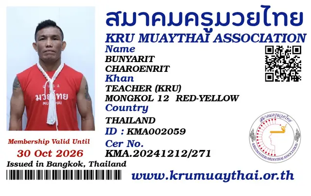 BUNYARIT CHAROENRIT KMA card