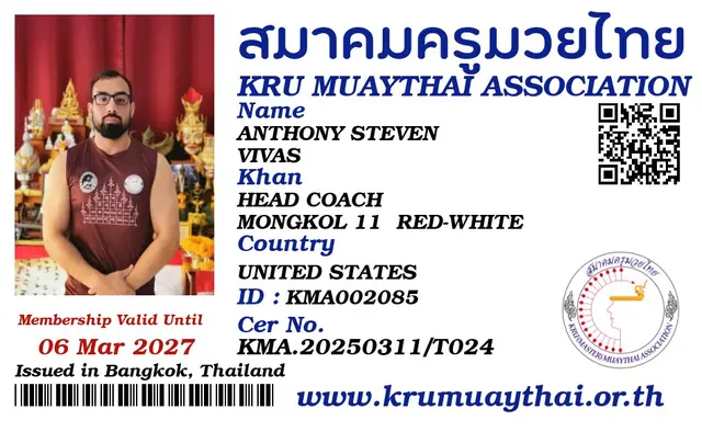 ANTHONY STEVEN VIVAS KMA card