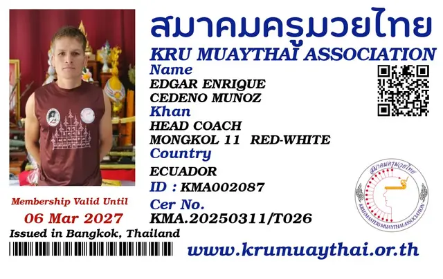 EDGAR ENRIQUE CEDENO MUNOZ KMA card