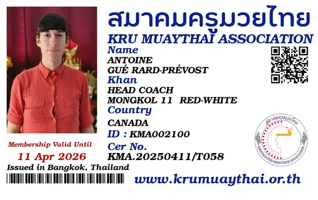 ANTOINE GUÉ RARD-PRÉVOST KMA card