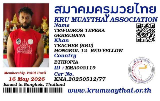 TEWODROS TEFERA GEBREHANA KMA card