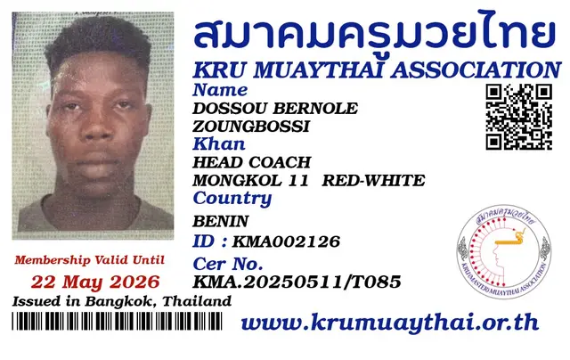 DOSSOU BERNOLE ZOUNGBOSSI KMA card