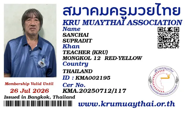 SANCHAI SUPRADIT KMA card