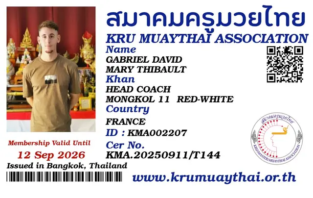 GABRIEL DAVID MARY THIBAULT KMA card