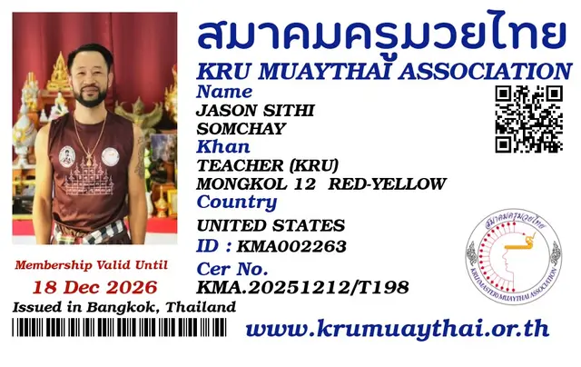 JASON SITHI SOMCHAY KMA card