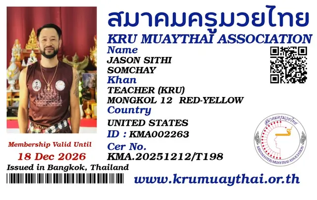 JASON SITHI SOMCHAY KMA card