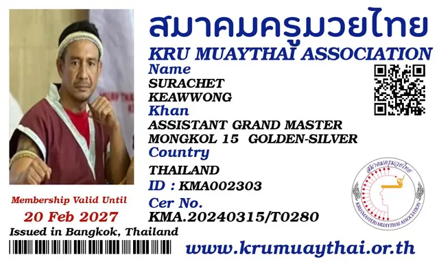 SURACHET KEAWWONG KMA card