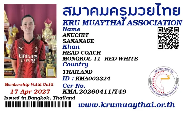 ANUCHIT SANANAUE KMA card