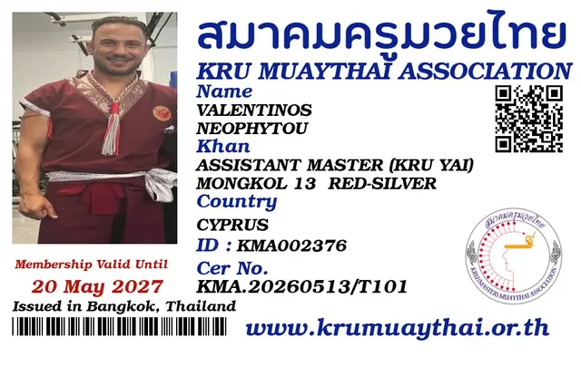 VALENTINOS NEOPHYTOU KMA card